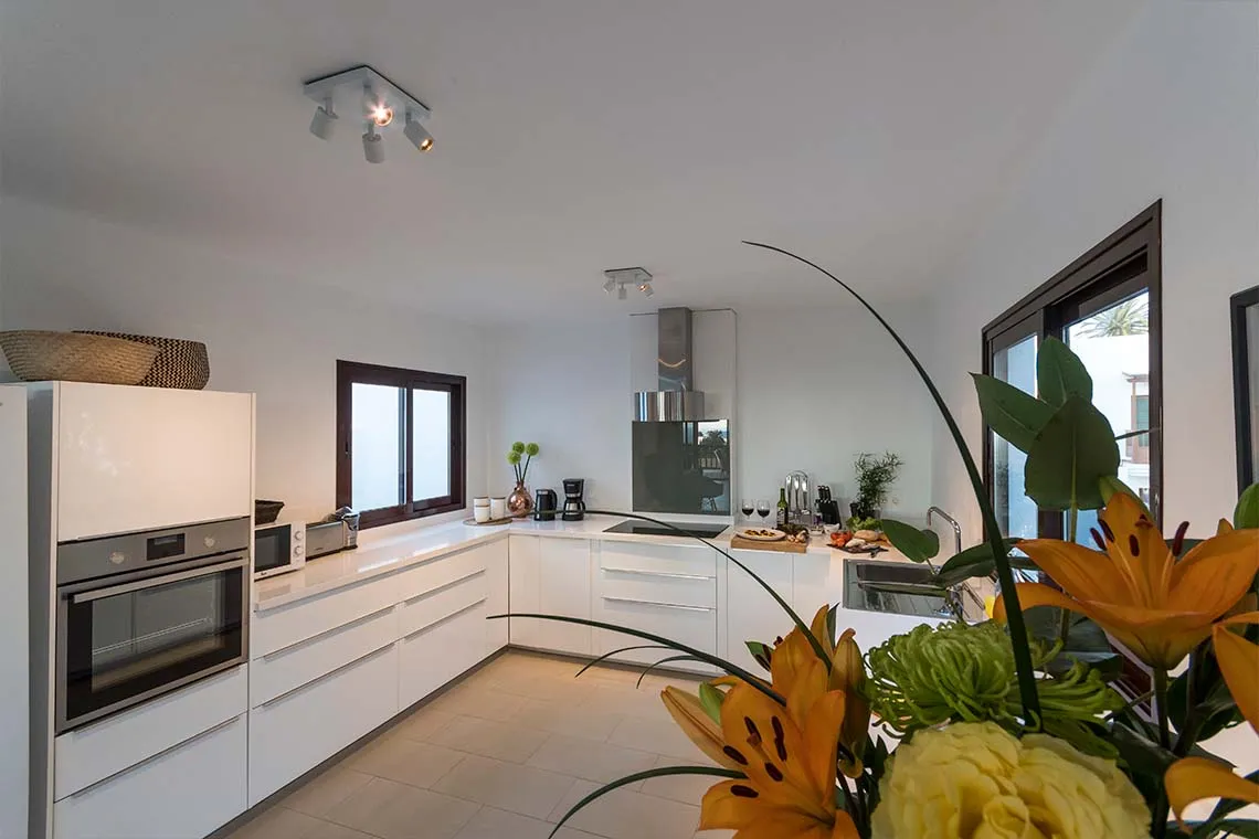 The main kitchen on the living floor